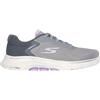 Skechers Go Walk 7 - Cosmic Waves Athletic Walking Sneaker da Donna, Grigio/Lavanda, 40 EU