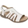 Clarks April Belle, Sandali Bassi Donna, Pelle Bianca, 37.5 EU Larga