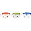 Excelsa Pois Tazza The' 300 ml, Ceramica, Rosso/Verde/Blu, 9.3x9.3x8 cm