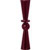 DRW Vaso da pavimento in metallo smaltato a Bordeaux Ø20x98 cm