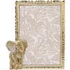 GIFTY GIFTY Modern Elephant Gold Picture Frame 4x6 inch for Tabletop Display Perfect for Home Decor Wedding Vacation Graduation Milestone Photo