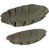 DRW Set di 2 centrali in Metallo Ferro Verde 120 x 39 x 57 cm, Multicolore, Medidas: 120x39x57 cm