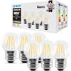 LVWIT Lampadina Filamento LED Attacco E27, 1055 Lumen, 7W Equivalente a Lampadina a Incandescenza da 75W, Forma G45 Retrò, Luce Bianca Calda 2700K, Non Dimmerabile, Confezione da 6 Unità