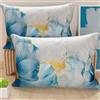 PETTI Artigiani Italiani - Coppia di Federe Cuscino 50x30 cm in Microfibra, Cuscini Arredo Camera da Letto, Divano, Salotto, Set 2 Fodere Copricuscino, Federa Floreale 138, 100% Made in Italy