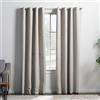 Linenspa Set di tende oscuranti 85% con 2 pannelli; tende bianche, lunghezza 200 cm; isolamento termico, riduzione del rumore