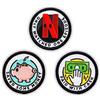 Winks For Days Adulting Merit Badge Embroidered Iron-On Patches (Achievements - Set 1) - Includes Three (3) 2 Patches: Saved Some Money, Only Watched One Episode, and Paid with Cash