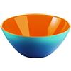 Guzzini Contenitore My Fusion, Blu/Arancione, Ø25 x h10.5 cm