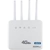 Kdouehg Router WiFi 4G LTE con Presa RJ11, Hotspot Modem con Slot per Scheda SIM per Europa, Africa e Asia (Spina EU)