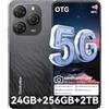 Blackview Shark 9 Smartphone 5G, Telefono Cellulare, 24(8+16) GB+256GB/2TB, 50MP+8MP Super PD, 6.67 Schermo Telefoni, 5000mAh/18W, Octa-Core 2.7GHz, NFC/OTG/Fingerprint/GPS/Tipo-C/3.5mm Jack