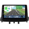 YUNTX [6GB+128GB] Autoradio 2 DIN Android 14 per Renault Megane 3 (2009-2014)-[Wireless Carplay/Android Auto/DSP]-IPS 9 Touch Screen-Camera+MIC-DAB/MirrorLink/Controllo del volante/Bluetooth 5.0