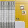 DEGHI Tenda per doccia 240 x 200h cm a righe e pois grigio