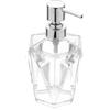 DEGHI Dispenser sapone in ceramica bianco trasparente - Diamante