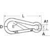 OSCULATI Moschettone inox 7 mm (retail 1 pz.)