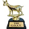 Trophy Hut The Goat Trophy | Trofeo G.O.A.T Greatest of all Time | Trofeo di riconoscimento Divertente per Capo, colleghi, Amici | Trofeo apprezzamento inciso Personalizzato. L'umile Capra !!