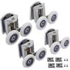 Cokritsm Rotelle Per Box Doccia 26mm,Rulli per Porta Doccia 26mm, Rotelle per Vetro 4-8 mm, Rotelle per la Porta Della Doccia, Rotelline Box Doccia per Porte Scorrevoli Doccia Cuscinetti Rullo 4 pezzi