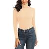 WOWENY Maglia Termica a Collo Alto da Donna Maglione in Pile, Maglia Intima A Maniche Lunghe Calda Morbida E Comoda Intimo da Sci Inverno Autunno