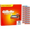 Gillette Lamette Gillette Fusion 5 Power, 18 Lamette Da Barba Di Ricambio per Rasoio Barba Manuale Fusion5, da 5 Lame, Rasatura Scorrevole, Striscia Lubrificante, Fino a 1 Mese di Rasatura per Lametta