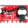 Wallet Ninja LIMITED EDITION: MATTE RED Wallet Ninja - 18 in 1 Credit Card Sized Multitool (TSA Airplane Approved)