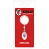 Stade Toulousain La Piuma Dorata Pallone Rugby Portachiavi sotto Blister Metallo Multicolore 8,5 x 18 x 2,5 cm