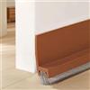 Wendict 100cm Paraspifferi per Porte, Guarnizione a Spazzola per Porte, Blindata Inferiore, Paraspifferi Sottoporta, Paraspifferi, Paraspifferi Porta Umidità, Marrone