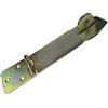 AERZETIX - C58791 - Cerniera di chiusura con occhiello a lucchetto 153x45x45x2mm - serratura chiavistello per porta, persiana, cantina, soffitta - in acciaio zincato giallo - chiusura per scatola