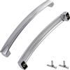 Aerzetix - Set di 2 Maniglie per Porte Mobili Interasse 160mm - Armadio Cassetto Decorazione Interno Arredamento Cucina Soggiorno Assemblaggio - in Metallo - Finitura Cromo
