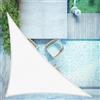 LOVE STORY Vela ombreggiante Triangolare Impermeabile 3x3x4.25m Tenda a Vela Parasole PES Protección Rayos UV per Esterno, Giardino, Terrazza, Balcone (bianco)