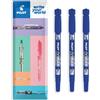 Pilot Pennarelli indelebili 2 in 1, doppia punta fine ed extra fine, gamma Begreen riciclata al 76% (blu, confezione da 3)