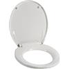 Cofan Copriwater universale | Dimensioni 40,4 x 35,6 cm | Modello Caddo | Realizzato in polipropilene bianco antibatterico