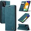 Cracedily Cover per Samsung Galaxy A53 Case, Custodia Cover Pelle Premium Portafoglio con Porta Carte Magnetica Supporto Protezione Flip Case Custodia per Samsung A53 5G,Blu-verde