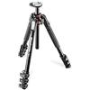 Manfrotto MT190XPRO4 Treppiede Foto, Colonna Posizionabile a 90°, 4 Sezioni in, in Alluminio, per Fotocamera Mirorrless, DSLR Nero/Antracite