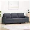 Rantry Divano a 3 Posti Grigio Scuro 180 cm in Velluto,Mobile Divano Giardino, Divano Letto Sofà Soggiorno Divanoletto, Divani Esterno, Salotto Terrazzo Esterno Arredamento l