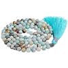 Generic Fukugems 108 mala tibetano collana per donne uomo, mala bracciale buddista, meditazione mala, mix-color amazonite yoga mala
