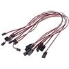 YUNIQUE GREEN-CLEAN-POWER - Cavo Prolunga Servo 500mm | Per Futaba Jr, RC Auto, Aereo, Elicottero | Connettori JST 5 Pin, Adattatore Cablaggio 20 Pin, Bianco Rosso Nero, Plastica