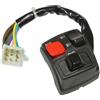 cyclingcolors Interruttore di avviamento manubrio per moto, scooter e ciclomotore compatibile con mbk booster ng stunt yamaha bws bump slider sinistra