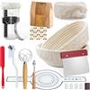 Aischens Set Completo per Pasta Madre 12 Pezzi con 2 Cestini