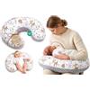 Totsy Baby Cuscino allattamento e gravidanza Minky 130 cm - cuscini neonato per allattare e dormire accessori per mamma y bebe lavabile e multifunzione Oeko-Tex Cervo grigio