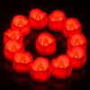 PChero Set di 12 lumini a LED con timer da 6 ore, candele elettriche, senza fiamma, fiamma tremolante, con batteria e funzione timer, per Halloween, feste, Capodanno, zucca, Natale