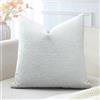 Artscope 1 Pezzi Federe Cuscini in Lino Minimalista Federe in Velluto Copricuscino per la Decorazione Domestica Soggiorno Camera da Letto Divano 50x50cm, Grigio Argento