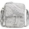 Vera Bradley Performance Twill Small Crossbody Purse, Cloud Gray Paisley