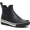 Rocket Dog Women's Rainbow Rubber Rain Boot, Black, 7 Medium US