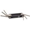 M-Wave Unisex - Adulti 18809751 Multiattrezzo Bicicletta Strumento 6 Funzioni Acciaio CRV Compatto & Stabile Cassa in Alluminio Ideale Da Viaggio Pocket F6 Nero