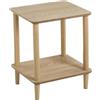 DRW Tavolo ausiliario Rincon in MDF Pino Naturale, Multicolore, Medidas: 55x56x83 cm