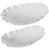 DRW Set di 2 centrali in Metallo Ferro Bianco 58,5x35x15 cm e 46x25x10 cm