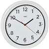 TFA Dostmann Orologio da parete per esterni impermeabile, 60.3078, analogico, resistente ai raggi UV, al quarzo, per piscina, terrazza, giardino, balcone, diametro 30,5 cm, bianco