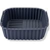 Fackelmann Stampo per Friggitrice ad Aria Quadrato in Silicone 15 cm, Teglia Contenitore Riutilizzabile Antiaderente, Fino a 230°C, Manici per Forno a Microonde, Friggitrice ad Aria e Lavastoviglie
