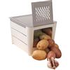 Snips Porta Patate | 3 KG | Contenitori Per Cibi |Contenitore Porta Ortaggi | Colore Bianco Grigio | Made in Italy |Bpa Free