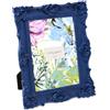 Laura Ashley Cornice portafoto in resina lavorata a mano con cavalletto e gancio, per esposizione su tavolo e parete, design floreale decorativo per la casa, galleria fotografica, arte e altro (13 x