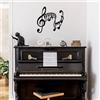 Wallity Hanah Home Elegante accessorio decorativo da parete in metallo, nero, 70 x 68 cm, 100% metallo, spessore 1,5 mm, facile montaggio a parete, perfetto per arredamento moderno