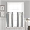 Lush Decor Farmhouse Stripe - Tenda da cucina in cotone riciclato tinto in filo, 73,7 cm di lunghezza x 91,4 cm di larghezza, colore: blu navy